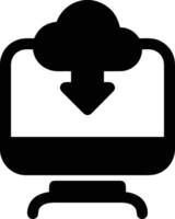 Cloud icon symbol image. Illustration of the hosting storage vector