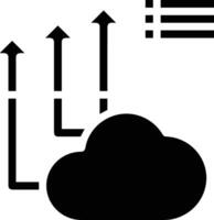 Cloud icon symbol image. Illustration of the hosting storage vector