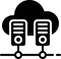 Cloud icon symbol image. Illustration of the hosting storage vector