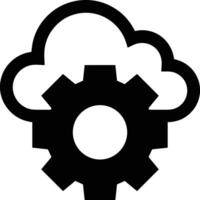 Cloud icon symbol image. Illustration of the hosting storage vector