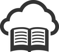 Cloud icon symbol image. Illustration of the hosting storage vector