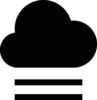 Cloud icon symbol image. Illustration of the hosting storage vector