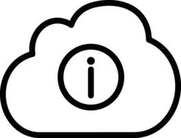 Cloud icon symbol image. Illustration of the hosting storage vector