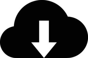 Cloud icon symbol image. Illustration of the hosting storage vector