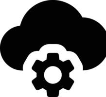 Cloud icon symbol image. Illustration of the hosting storage vector