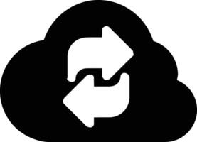 Cloud icon symbol image. Illustration of the hosting storage vector