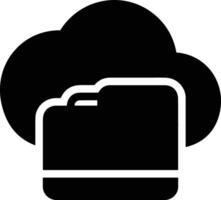 Cloud icon symbol image. Illustration of the hosting storage vector