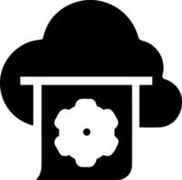 Cloud icon symbol image. Illustration of the hosting storage vector