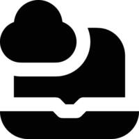 Cloud icon symbol image. Illustration of the hosting storage vector