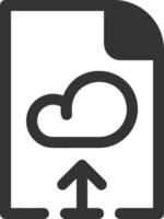 Cloud icon symbol image. Illustration of the hosting storage vector