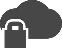 Cloud icon symbol image. Illustration of the hosting storage vector
