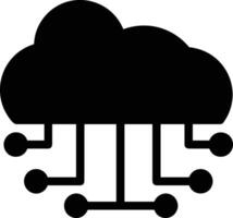 Cloud icon symbol image. Illustration of the hosting storage vector