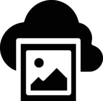 Cloud icon symbol image. Illustration of the hosting storage vector
