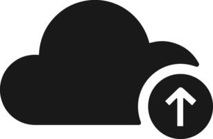 Cloud icon symbol image. Illustration of the hosting storage vector