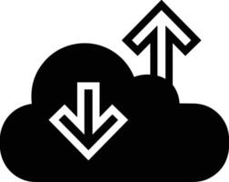 Cloud icon symbol image. Illustration of the hosting storage vector