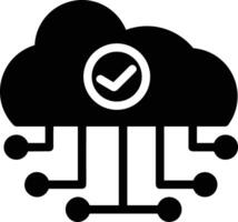 Cloud icon symbol image. Illustration of the hosting storage vector