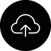 Cloud icon symbol image. Illustration of the hosting storage vector