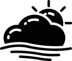 Cloud icon symbol image. Illustration of the hosting storage vector