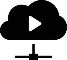 Cloud icon symbol image. Illustration of the hosting storage vector