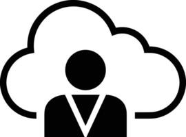 Cloud icon symbol image. Illustration of the hosting storage vector
