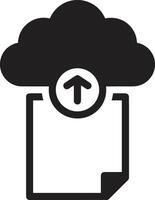 Cloud icon symbol image. Illustration of the hosting storage vector