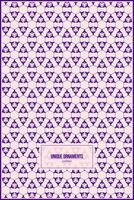 unique ornaments pattern with lovely purple dominant color vector