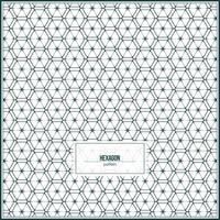 creative hexagon pattern with symmetrical style shape vector