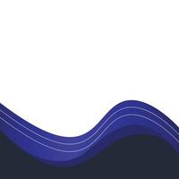 Modern Wavy Footer vector