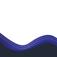 Modern Wavy Footer vector