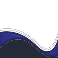 Modern Wavy Footer vector