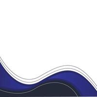 Modern Wavy Footer vector