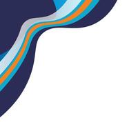 Modern Wavy Corner vector