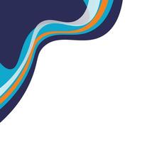 Modern Wavy Corner vector