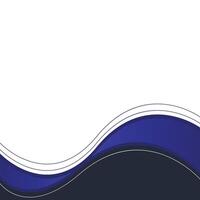 Modern Wavy Footer vector