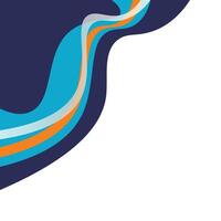 Modern Wavy Corner vector