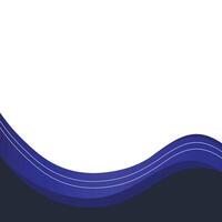 Modern Wavy Footer vector