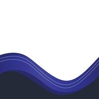 Modern Wavy Footer vector