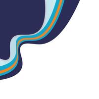 Modern Wavy Corner vector