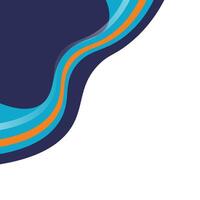 Modern Wavy Corner vector
