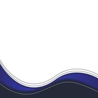 Modern Wavy Footer vector