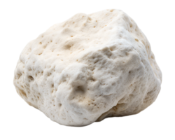 A large, white pumice stone with a porous texture is displayed against a transparent background png