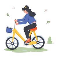 Park Activities Flat Illustrations vector