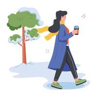 Park Activities Flat Illustrations vector