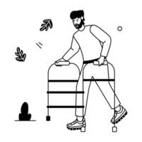 Garden Activities Flat Illustrations vector