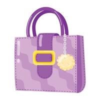 Stylish Ladies Bags Flat Stickers vector