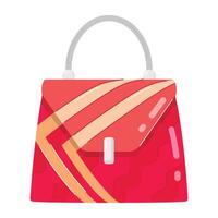 Stylish Ladies Bags Flat Stickers vector