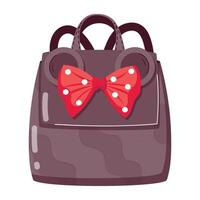 Stylish Ladies Bags Flat Stickers vector