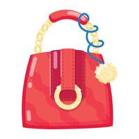 Stylish Ladies Bags Flat Stickers vector