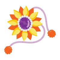 Raksha Bandhan Flat Stickers vector