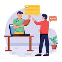 Appointment Scheduling Flat Illustrations vector